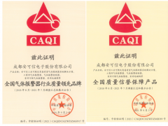 萬訊全資子公司安可信獲得“全國氣體報警器行業(yè)質(zhì)量領(lǐng)先品牌”