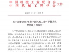 康斯特產(chǎn)品榮獲中國機械工業(yè)科學技術(shù)二等獎